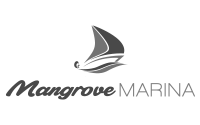 Mangrove Mangrove coastal resort brand logo — Caribbean eco-tourism hospitality client